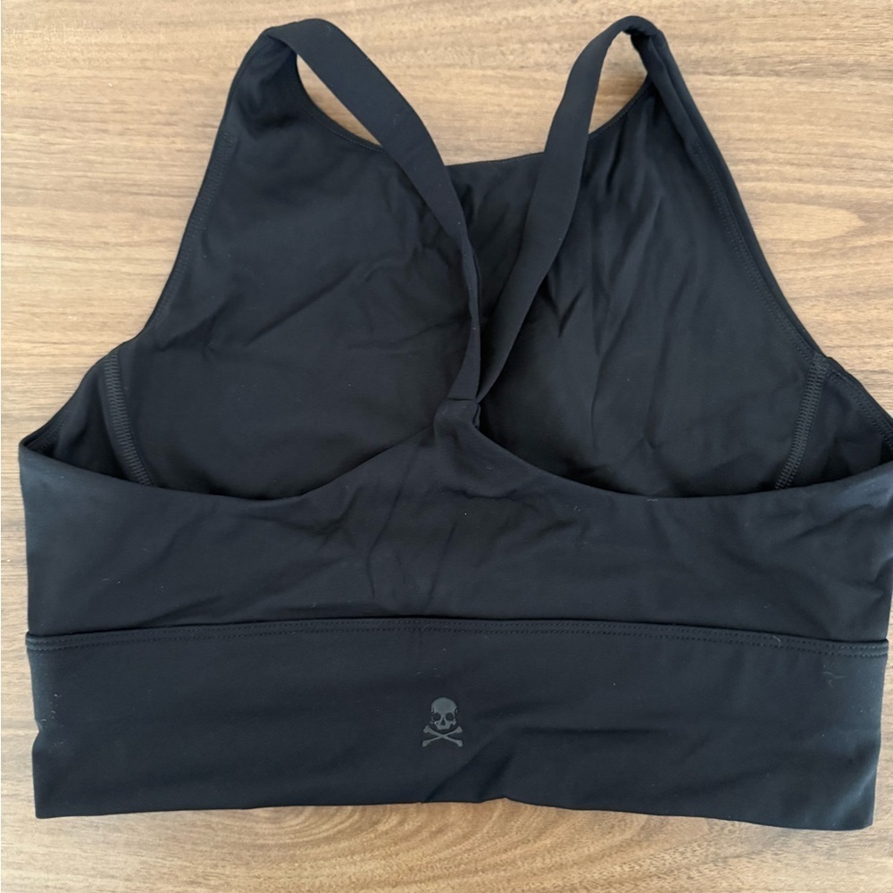 SoulCycle Black Sports Bra Racerback Design - Picture 2 of 3